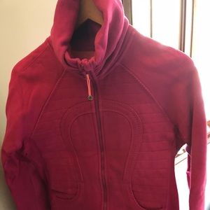 Pink Scuba Lululemon zip sweatshirt size 8